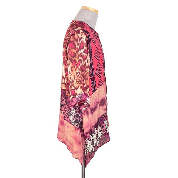 Sterling Styles Women’s Animal Tribal Print Tunic Button Front Top 1X - Picture 7 of 16